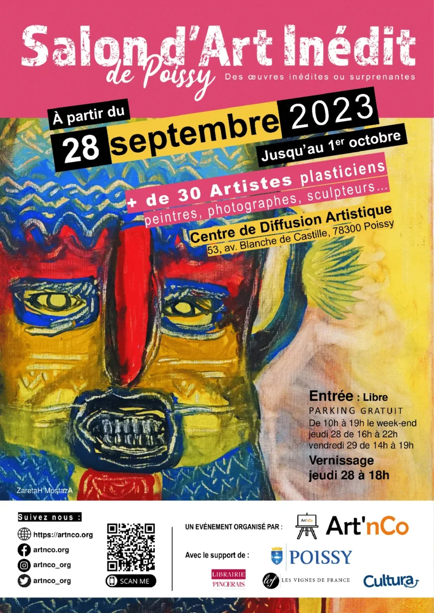 Affiche Salon d'Art Inédit de Poissy2023