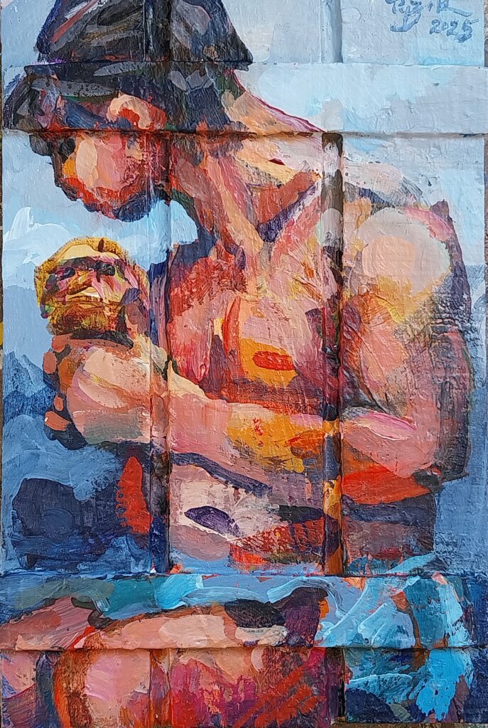 CASSE-CROUTE_Witold-PYZIK_20×29cm_acryl.-bois